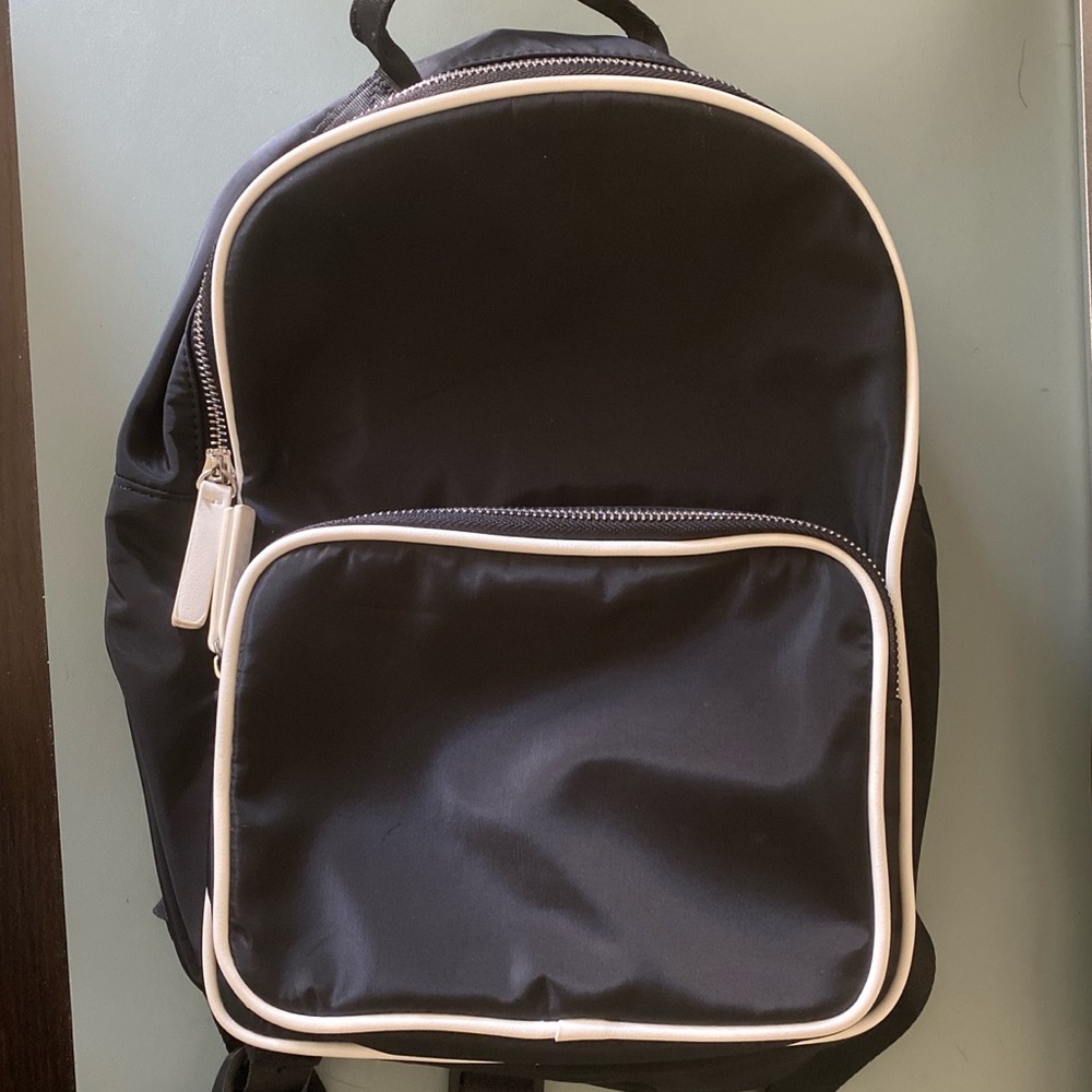 Forever21 black and white backpack